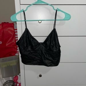 Black crop top